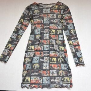 2/25 Deadly Doll Dress Sheer Comics Artsy whimsigoth Halloween costume